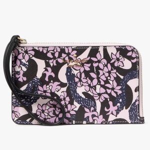 NWT $99 kate spade Snake Garden Small L-Zip Wallet
